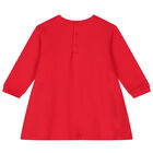 فستان بنات بالشعار باللون الأحمر, 1, hi-res